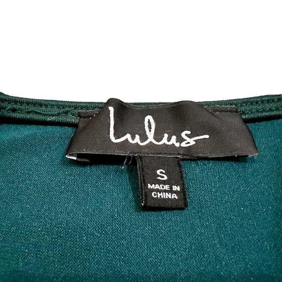 Lulus Emerald Green Cocktail Dress Size Small - Picture 6 of 6